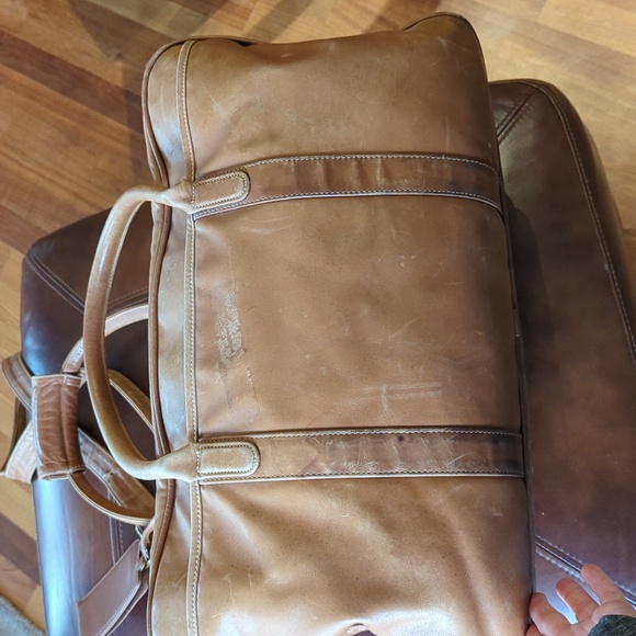 Vintage Coach Overnighter 512 British Tan project bag. - Picture 4 of 16